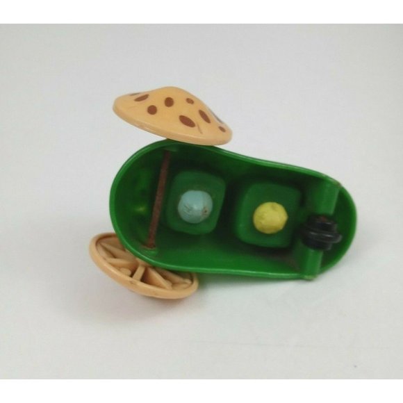 Vtg 1988 Jim Henson Fraggle Rock Boober & Wembley In Pickle Car McDonald's Toy - Picture 6 of 6